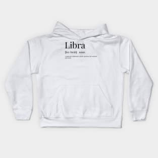 Libra Definition Kids Hoodie